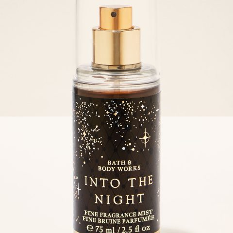 Into The Night BBW Mini Fine Fragrance Body Mist Travel Size 2.5oz