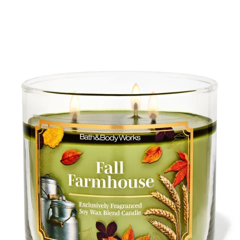 Fall Farmhouse BBW Scented 3 Wick Candle 14.5oz