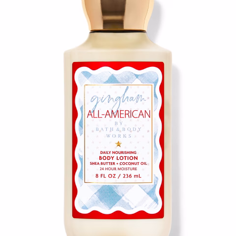 Gingham All-American BBW Daily Nourishing Body Lotion with Shea Butter and Coconut Oil 8oz
