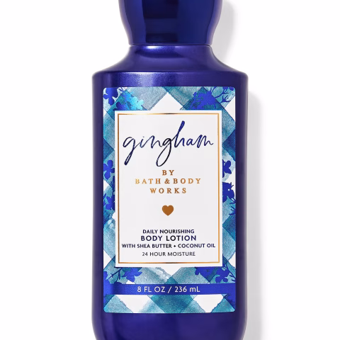 Gingham Blue BBW Daily Nourishing Body Lotion with Shea Butter and Coconut Oil 8oz