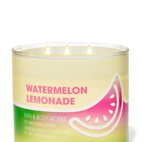Watermelon Lemonade BBW Scented 3 Wick Candle 14.5oz